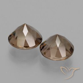 3.72 ct natürliche Braun Rauchquarz-Edelsteine, Runden, VS