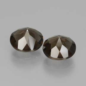  ct natürliche Braun Rauchquarz-Edelsteine, Rund Schliff, VS