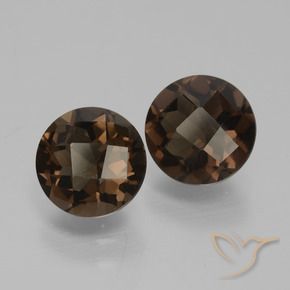 3.62 ct natürliche dunkelblau Rauchquarz-Edelsteine, Runden, VS