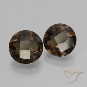 3.29 ct natürliche Umbrabraun Rauchquarz-Edelsteine, Runden, VS
