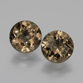 3,59 ct natürliche brauner Rauchquarz-Edelsteine, Rundschliff, VS