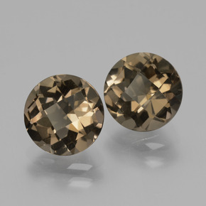 3,59 ct natürliche brauner Rauchquarz-Edelsteine, Rundschliff, VS