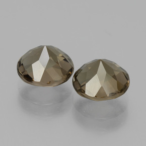3,59 ct natürliche brauner Rauchquarz-Edelsteine, Rundschliff, VS
