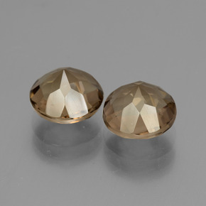 3.76 ct natürliche Mittel-Dunkelbraun Rauchquarz-Edelsteine, Rund Schliff, VS