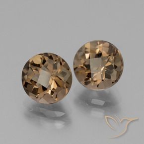 3.70 ct natürliche Mittel braun Rauchquarz-Edelsteine, Runden, VS