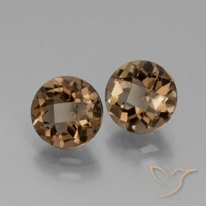 3.59 ct natürliche Schokoladenbraun Rauchquarz-Edelsteine, Runden, VS
