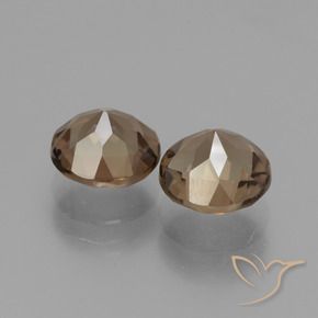 3.59 ct natürliche Schokoladenbraun Rauchquarz-Edelsteine, Runden, VS