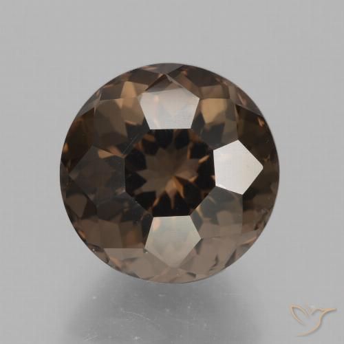 5.57ct Natürlicher Umbrabraun Rauchquarz, Runden, VVS