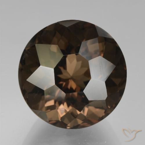 10.75ct Natürlicher Schokoladenbraun Rauchquarz, Runden, VVS