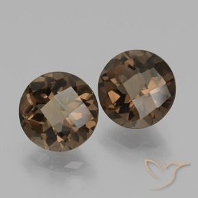 3.67 ct natürliche Mittel braun Rauchquarz-Edelsteine, Runden, VVS-VS