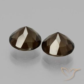 3.51 ct natürliche Umbrabraun Rauchquarz-Edelsteine, Runden, VVS-VS