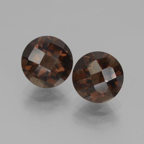 3,63 ct natürliche brauner Rauchquarz-Edelsteine, Rundschliff, VS