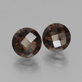 3,63 ct natürliche brauner Rauchquarz-Edelsteine, Rundschliff, VS