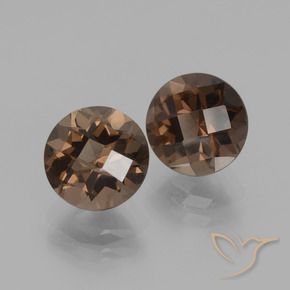 4.00 ct natürliche Umbrabraun Rauchquarz-Edelsteine, Runden, VVS-VS