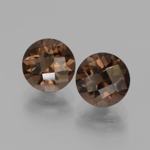 3,76 ct natürliche brauner Rauchquarz-Edelsteine, Rundschliff, VS
