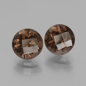 3,76 ct natürliche brauner Rauchquarz-Edelsteine, Rundschliff, VS