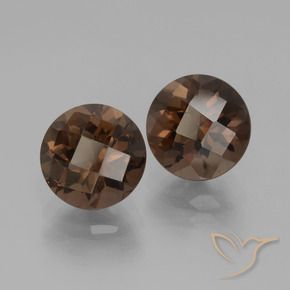4.11 ct natürliche Umbrabraun Rauchquarz-Edelsteine, Runden, VS
