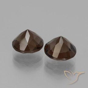 4.11 ct natürliche Umbrabraun Rauchquarz-Edelsteine, Runden, VS