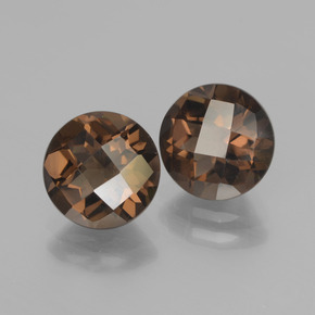 3,60 ct natürliche brauner Rauchquarz-Edelsteine, Rundschliff, VVS-VS