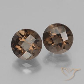 3.91 ct natürliche Mittel braun Rauchquarz-Edelsteine, Runden, VVS-VS