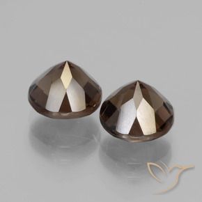 3.91 ct natürliche Mittel braun Rauchquarz-Edelsteine, Runden, VVS-VS