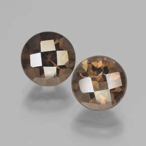 4.01 ct natürliche Braun Rauchquarz-Edelsteine, Rund Schliff, VVS-VS