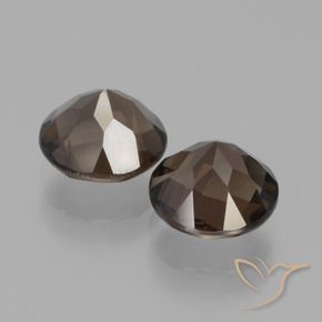3,70 ct natürliche brauner Rauchquarz-Edelsteine, Rundschliff, VVS