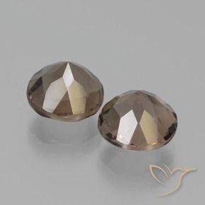 3.90 ct natürliche Mittel braun Rauchquarz-Edelsteine, Runden, VVS-VS