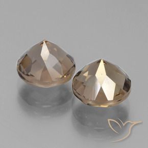 3.92 ct natürliche Warmes Braun Rauchquarz-Edelsteine, Runden, VVS-VS