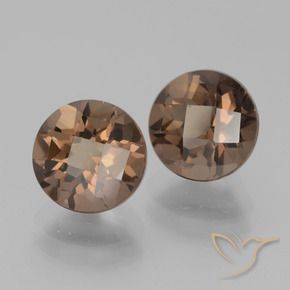 3.88 ct natürliche Mittel braun Rauchquarz-Edelsteine, Runden, VVS-VS