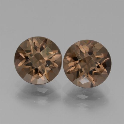 3.59 ct natürliche Braun Rauchquarz-Edelsteine, Rund Schliff, VVS-VS