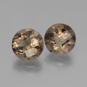 3,52 ct natürliche brauner Rauchquarz-Edelsteine, Rundschliff, VS