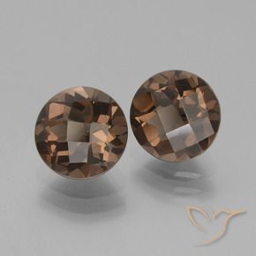 3.66 ct natürliche Mittel braun Rauchquarz-Edelsteine, Runden, VVS-VS