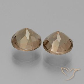 4.07 ct natürliche Warmes Braun Rauchquarz-Edelsteine, Runden, VVS-VS