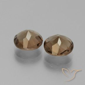 3.27 ct natürliche Schokoladenbraun Rauchquarz-Edelsteine, Runden, VVS-VS