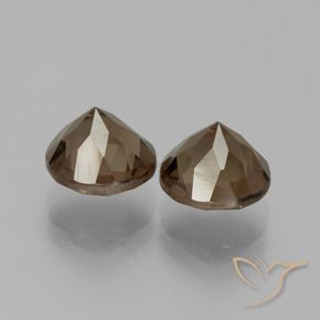 3.99 ct natürliche Warmes Braun Rauchquarz-Edelsteine, Runden, VS