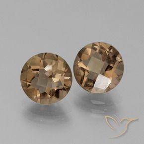 3.60 ct natürliche Schokoladenbraun Rauchquarz-Edelsteine, Runden, VS