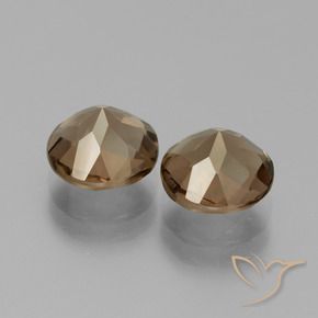 3.60 ct natürliche Schokoladenbraun Rauchquarz-Edelsteine, Runden, VS