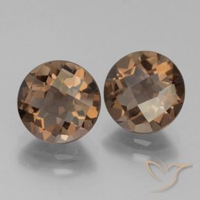 3.61 ct natürliche Mittel braun Rauchquarz-Edelsteine, Runden, VS