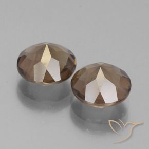 3.21 ct natürliche Lebkuchen braun Rauchquarz-Edelsteine, Runden, VS