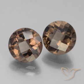 3.60 ct natürliche Warmes Braun Rauchquarz-Edelsteine, Runden, VVS-VS
