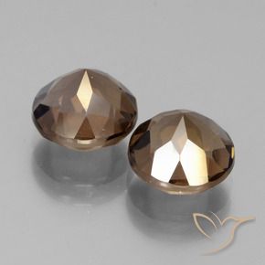 3.60 ct natürliche Warmes Braun Rauchquarz-Edelsteine, Runden, VVS-VS