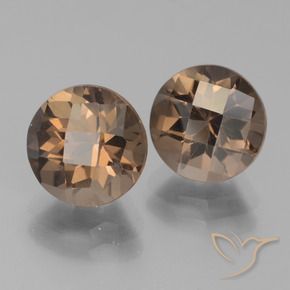 3.80 ct natürliche Lebkuchen braun Rauchquarz-Edelsteine, Runden, VS