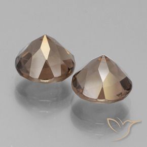 3.80 ct natürliche Lebkuchen braun Rauchquarz-Edelsteine, Runden, VS