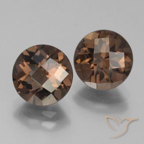3.84 ct natürliche Mittel braun Rauchquarz-Edelsteine, Runden, VS