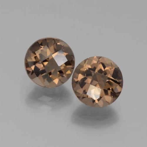 3.79 ct natürliche Lebkuchen braun Rauchquarz-Edelsteine, Rund Schliff, VS