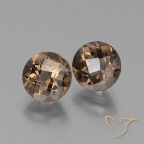 3.65 ct natürliche Warmes Braun Rauchquarz-Edelsteine, Runden, VS