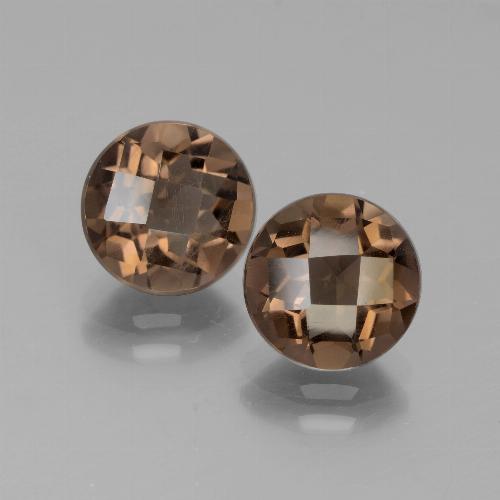 3,59 ct natürliche brauner Rauchquarz-Edelsteine, Rundschliff, VS