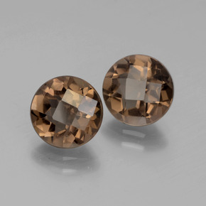 3,59 ct natürliche brauner Rauchquarz-Edelsteine, Rundschliff, VS