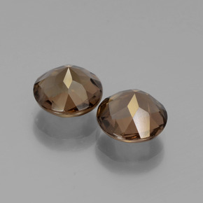 3,59 ct natürliche brauner Rauchquarz-Edelsteine, Rundschliff, VS